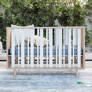 Item # 007LUX - Crib Assembled Dimensions: 55 W x 30 D x 29 H<br><br>Crib assembled weight: 85 lbs